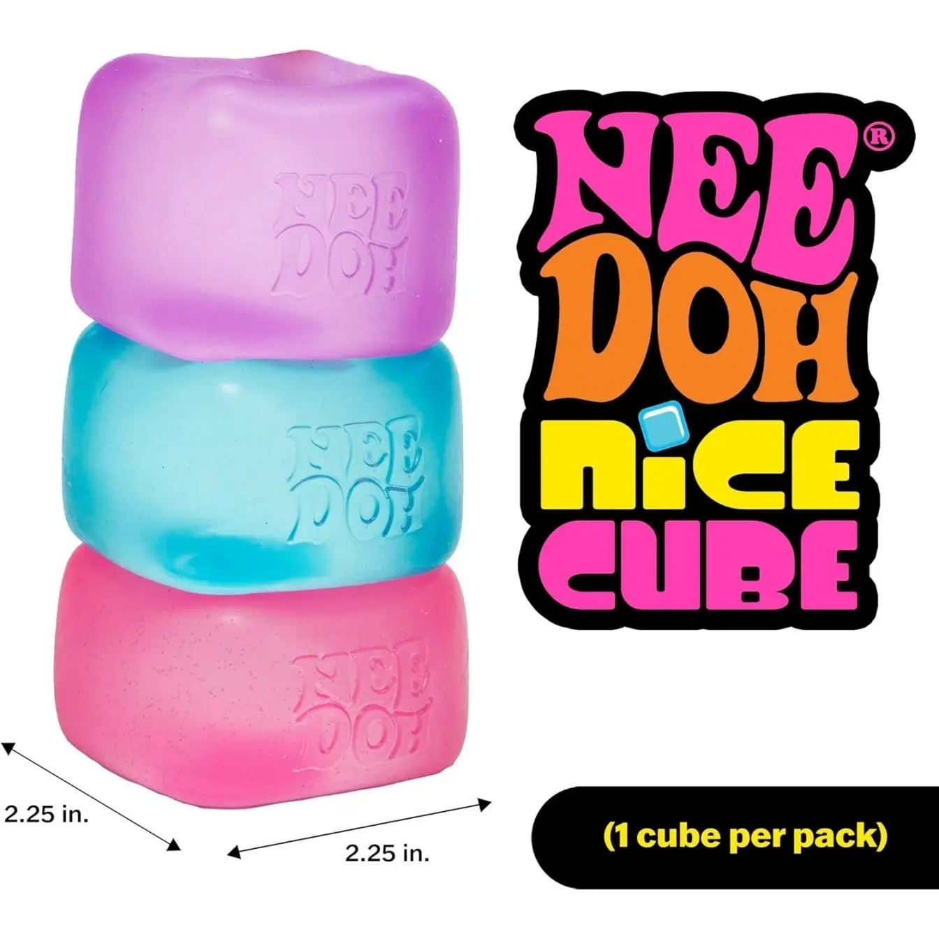 NeeDoh Nice Cube – Solid Squish – Pink - Image 4
