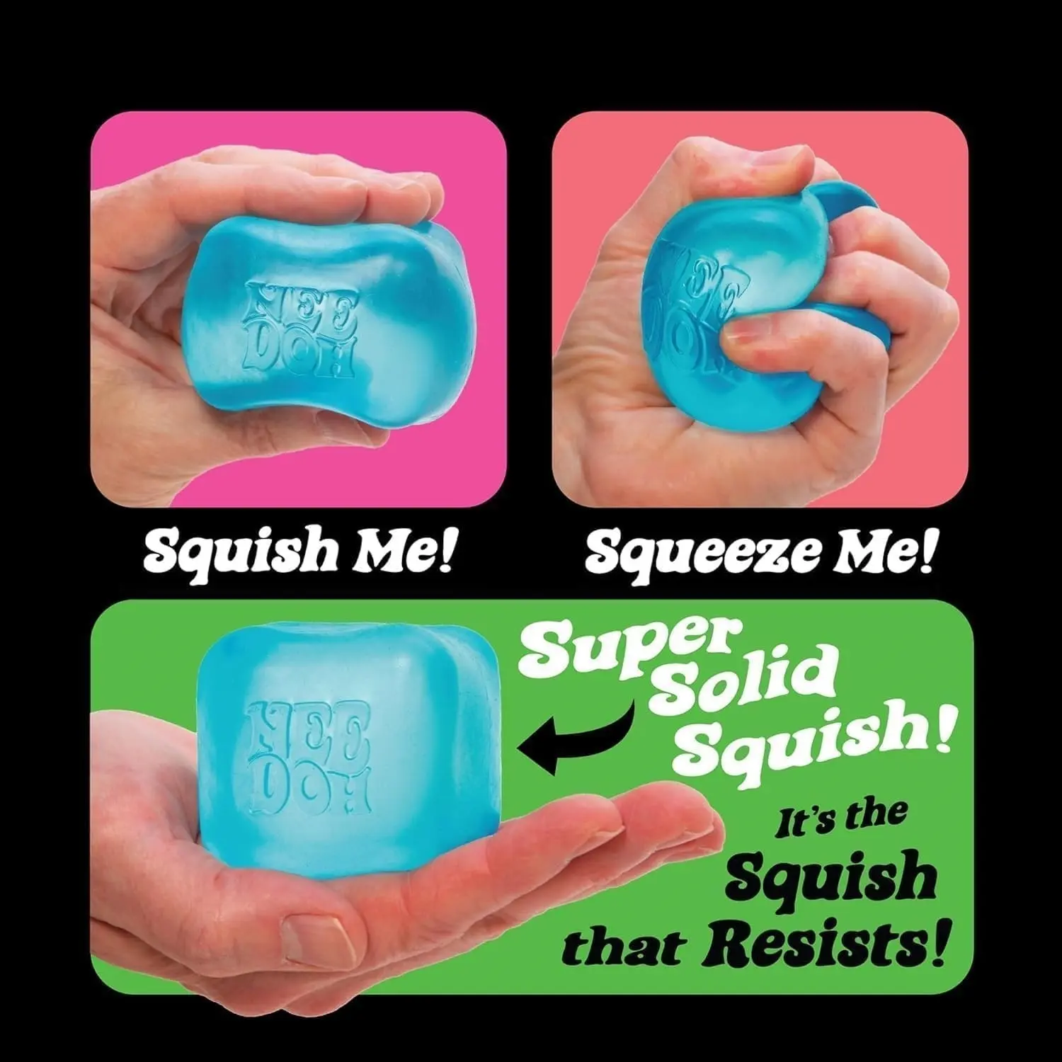 NeeDoh Nice Cube – Solid Squish – Pink - Image 5
